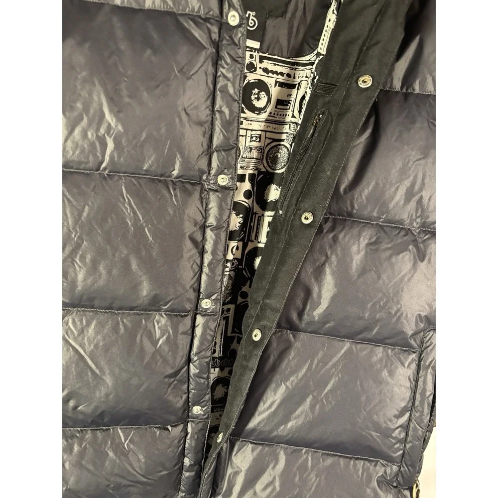 Vtg "Dub 68 Remix Series" Black Short Sleeve Rapper Puffer Jacket Men's L Y2k - Picture 8 of 16